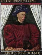 Portrait of Charles VII Jean Fouquet